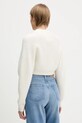 Odzież Tommy Jeans sweter z domieszką wełny DW0DW21677 beżowy