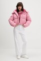 Tommy Jeans pulover din amestec de lână DW0DW21677 roz AW25