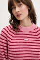 Tommy Jeans pulover din amestec de lână roz DW0DW21677