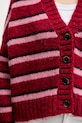 Tommy Jeans cardigan din amestec de lână DW0DW21678 roz