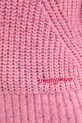 Tommy Jeans sweter z dodatkiem wełny DW0DW21686 różowy