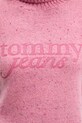 Sveter s prímesou vlny Tommy Jeans ružová DW0DW21687