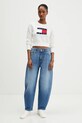 Tommy Jeans sweter DW0DW21690 beżowy NC25