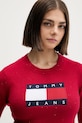 Πουλόβερ Tommy Jeans κόκκινο DW0DW21690
