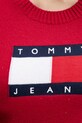 Πουλόβερ Tommy Jeans DW0DW21690 κόκκινο