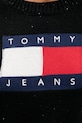 Πουλόβερ Tommy Jeans DW0DW21690 μαύρο