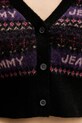 Tommy Jeans kardigan z domieszką wełny DW0DW21691 czarny