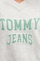 Pulover s dodatkom vune Tommy Jeans siva DW0DW21711
