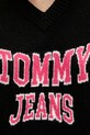 Svetr z vlněné směsi Tommy Jeans DW0DW21711 černá