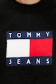 Πουλόβερ με προσθήκη μαλλιού Tommy Jeans DW0DW21782 μαύρο