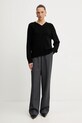 Armani Exchange pulover din amestec de lână XW001335.AF13774 negru AW25