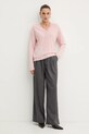 Шерстяной свитер Weekend Max Mara FIOCCHI 2525366042600 розовый AW25