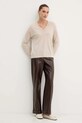 Шерстяной свитер Weekend Max Mara FIOCCHI 2525366042600 бежевый AW25