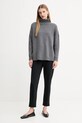Weekend Max Mara sweter wełniany BORGIA 2525366112600 szary AW25