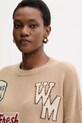 Шерстяной свитер Weekend Max Mara PAVIDI бежевый 2525366262600