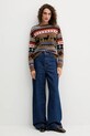 Sveter s prímesou vlny a alpaky Weekend Max Mara QUIRITE 2525366302600 hnedá AW25