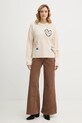 ZADIG&VOLTAIRE sweter kaszmirowy KWSW02810 beżowy AW25