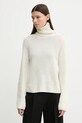 ZADIG&VOLTAIRE sweter kaszmirowy wełna beżowy KWSW02923