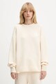 adidas Originals sweter z domieszką wełny Knitted Sweater okrągły beżowy KF2339