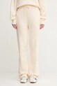 adidas Originals spodnie dresowe z domieszką wełny Knitted Pants dzianina beżowy KF2536