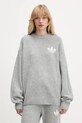 Pulover s dodatkom vune adidas Originals Knitted Sweater okrugli siva KF2341