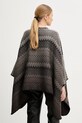 Odzież Missoni poncho wełniane MA80WODA420 brązowy