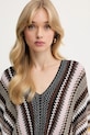 Missoni poncho z wełną brązowy 9P4EWMDA232