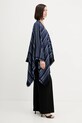 Вовняне пончо Missoni MA9EWODA413 темно-синій AW25