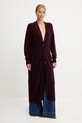 Patrizia Pepe cardigan cu alpaca uni burgundia 2K0323.K293