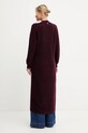 Patrizia Pepe cardigan cu alpaca 2K0323.K293 burgundia AW25