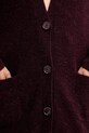 Patrizia Pepe cardigan cu alpaca 2K0323.K293 burgundia