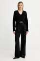Marc O'Polo sweter bawełniany 506605960097 czarny AW25
