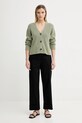 Marc O'Polo kardigan bawełniany 506605961069 zielony AW25