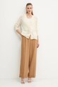 Ermanno Scervino gyapjú kardigán D474N500DGE bézs AW25