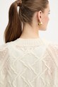 Ermanno Scervino kardigan wełniany D474N500DGE beżowy AW25