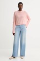 American Vintage sweter z wełną RAX18H różowy AW25