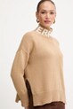 Μάλλινο πουλόβερ Ermanno Scervino μπεζ 57TM027EO1
