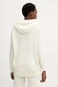 Odzież Ermanno Firenze sweter z dodatkiem wełny 57TM034E85 beżowy