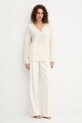 Ermanno Scervino pulover de lână 57TM049E55 bej AW25