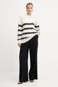 Ermanno Scervino sweter wełniany 57TM066EA5AP beżowy AW25