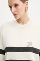 Ermanno Scervino sweter wełniany beżowy 57TM066EA5AP