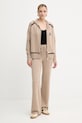 Vlněná halenka Ermanno Firenze 57TN037E54 béžová AW25