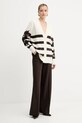 Ermanno Scervino kardigan z domieszką wełny 57TN044EA5 beżowy AW25