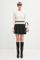 Lacoste sweter z dodatkiem wełny AF4159 beżowy