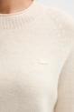 Lacoste pulover de lână AF4160 bej