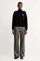 Kenzo sweter z dodatkiem wełny FF62PU7183LF czarny AW25