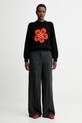 Kenzo sweter z dodatkiem wełny FF62PU7193LA czarny AW25