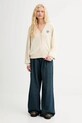 Kenzo cardigan de lână FF62CA7123LI bej AW25