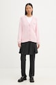 Kenzo cardigan din amestec de lână FF62CA7143LA roz AW25
