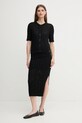 Dkny pamut kardigán DJ5R0684 fekete AW25